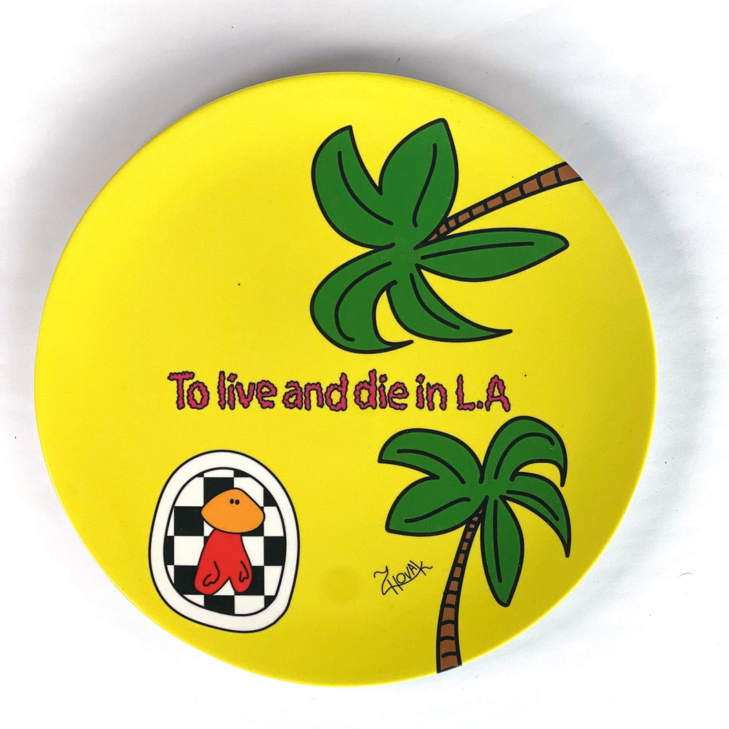 To Live and Die in LA Plate by Z HOVAK